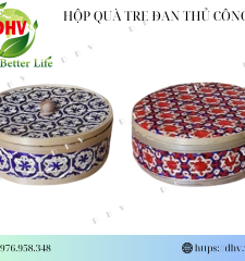 Giỏ đựng quà tre đan thủ công DHV 3