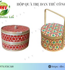 Giỏ đựng quà tre đan thủ công DHV 4