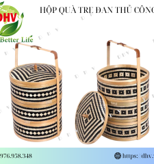 Giỏ đựng quà tre đan thủ công DHV 1