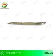 Bút bi cán dao vàng kem