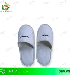 Dép vải Caro bít mũi